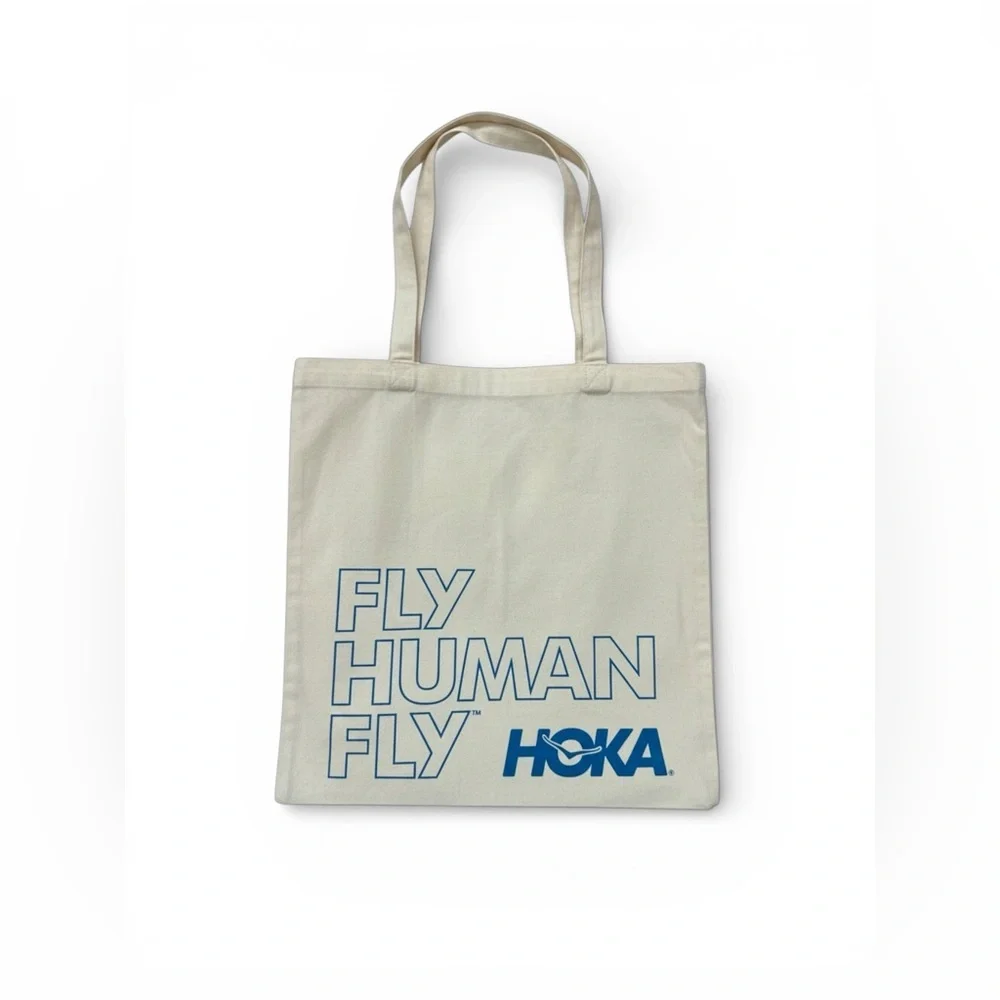 HOKA “Fly Human Fly” Canvas Tote Bag